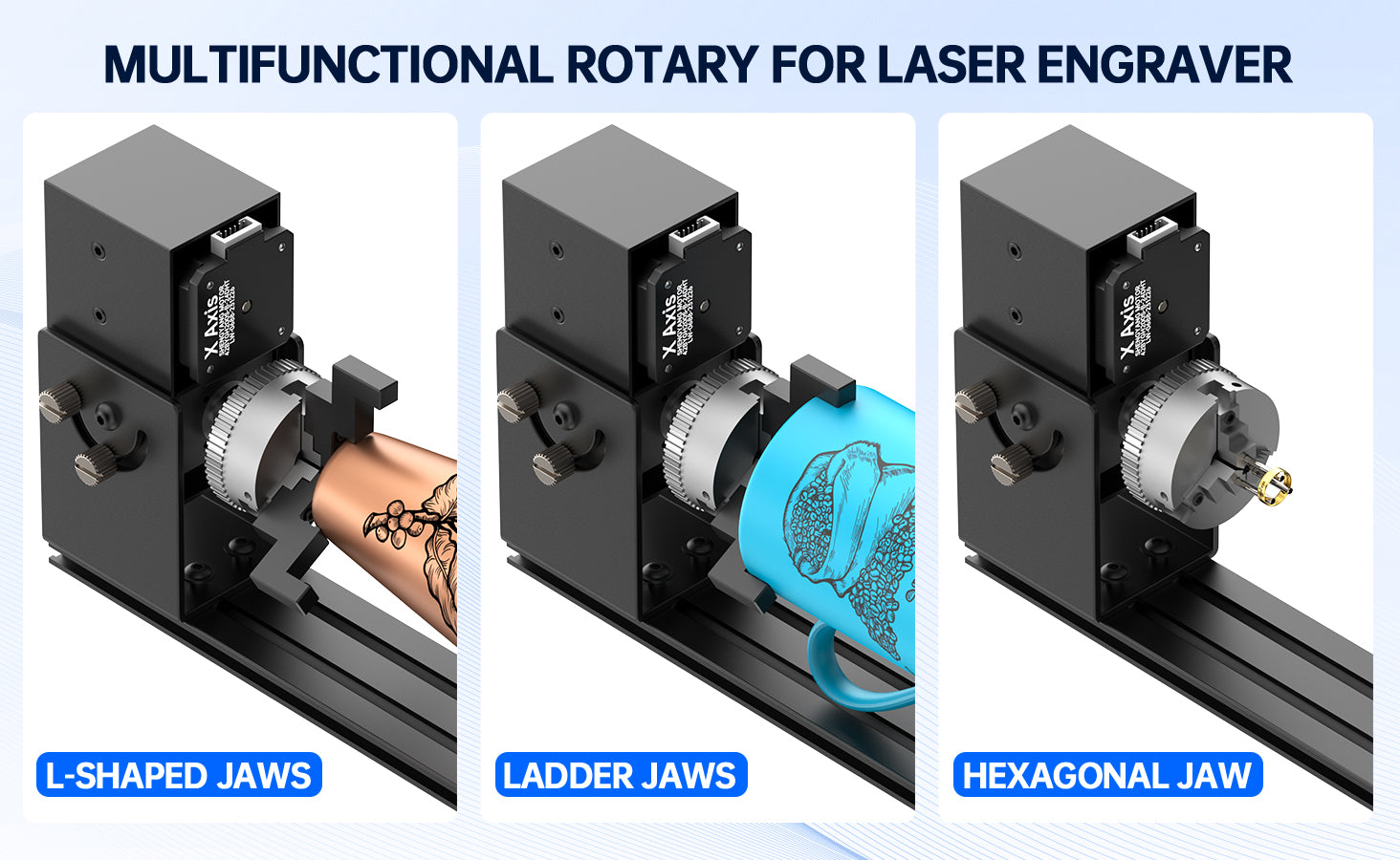 Laser Rotary Roller,Laser Engraver Y-axis Rotary Module Engraving Modu ...
