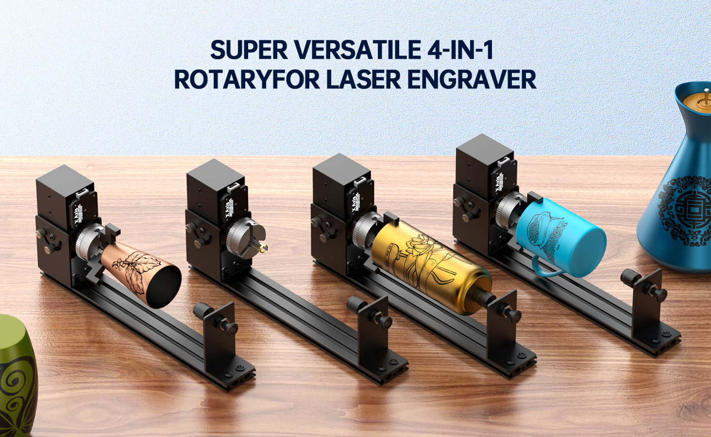 Laser Rotary Roller,Laser Engraver Y-axis Rotary Module Engraving Modu ...